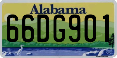 AL license plate 66DG901