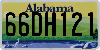 AL license plate 66DH121