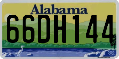AL license plate 66DH144