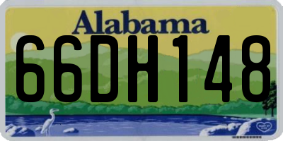 AL license plate 66DH148