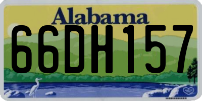 AL license plate 66DH157