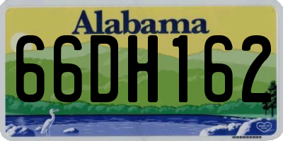 AL license plate 66DH162