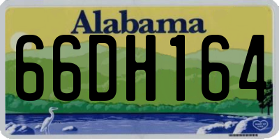 AL license plate 66DH164