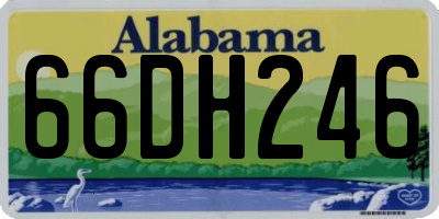 AL license plate 66DH246