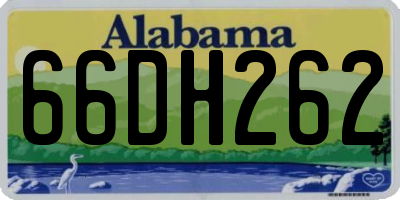 AL license plate 66DH262