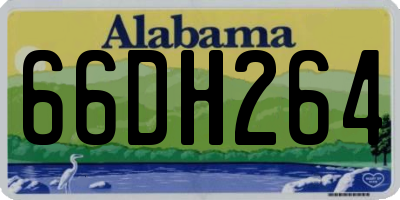 AL license plate 66DH264