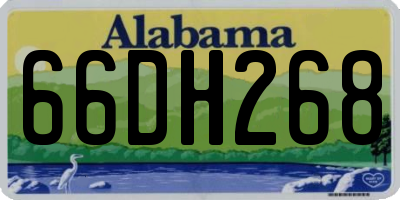 AL license plate 66DH268