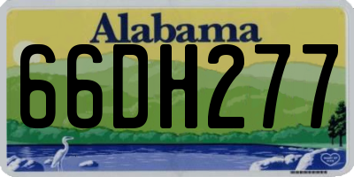 AL license plate 66DH277