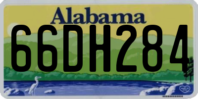 AL license plate 66DH284