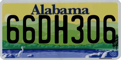 AL license plate 66DH306