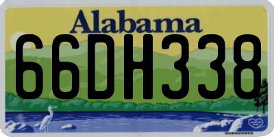 AL license plate 66DH338