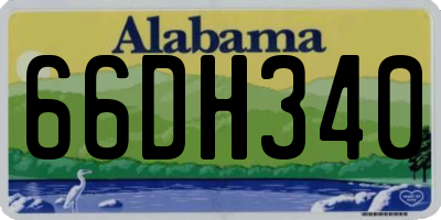 AL license plate 66DH340