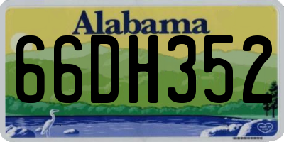 AL license plate 66DH352