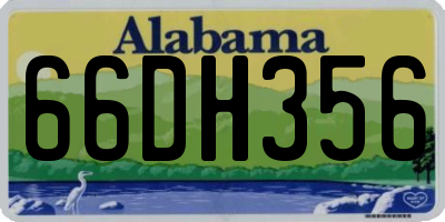 AL license plate 66DH356