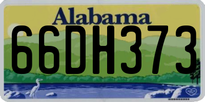 AL license plate 66DH373