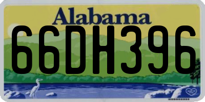 AL license plate 66DH396
