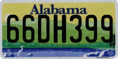 AL license plate 66DH399