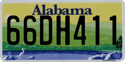 AL license plate 66DH411