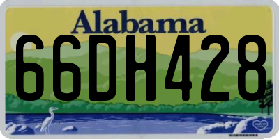 AL license plate 66DH428