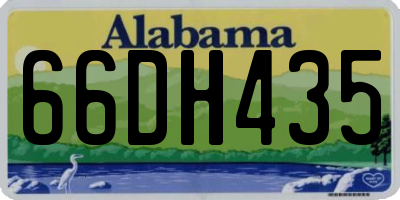 AL license plate 66DH435