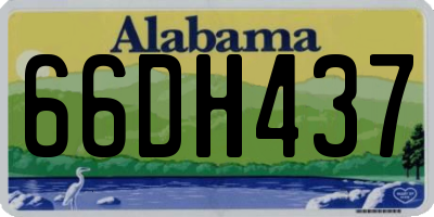 AL license plate 66DH437