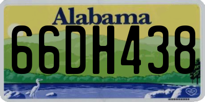 AL license plate 66DH438