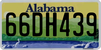 AL license plate 66DH439