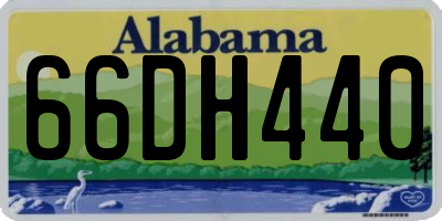 AL license plate 66DH440