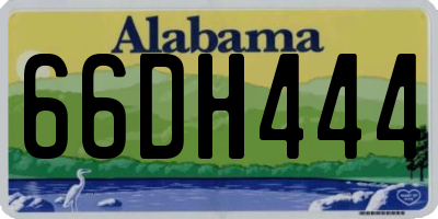 AL license plate 66DH444