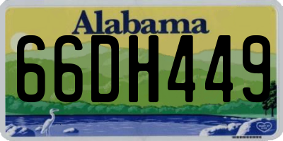 AL license plate 66DH449