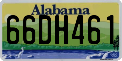 AL license plate 66DH461