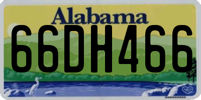 AL license plate 66DH466