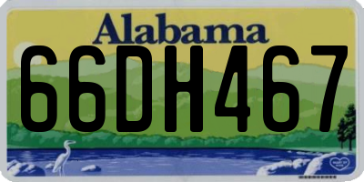 AL license plate 66DH467