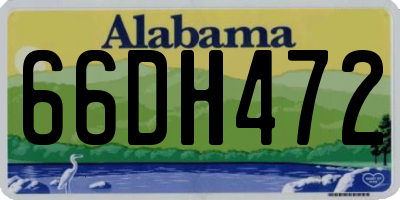 AL license plate 66DH472