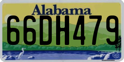AL license plate 66DH479