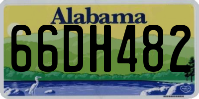 AL license plate 66DH482
