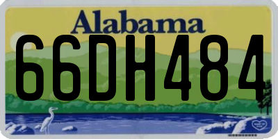 AL license plate 66DH484