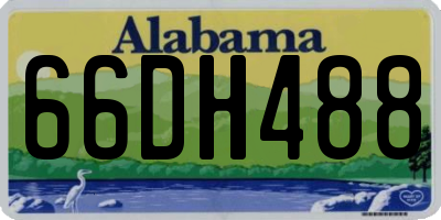 AL license plate 66DH488
