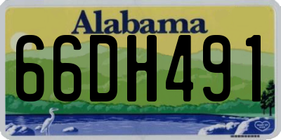 AL license plate 66DH491
