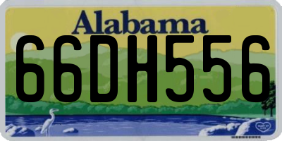 AL license plate 66DH556