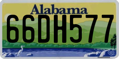 AL license plate 66DH577