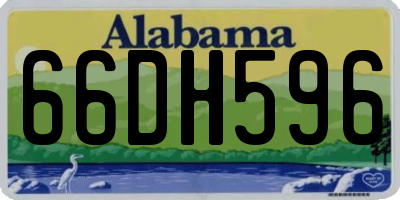 AL license plate 66DH596