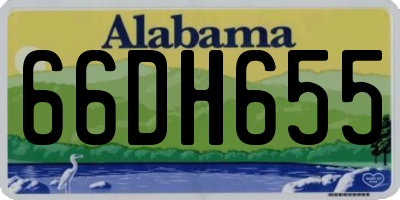 AL license plate 66DH655