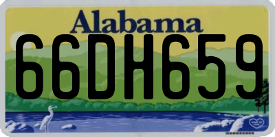 AL license plate 66DH659