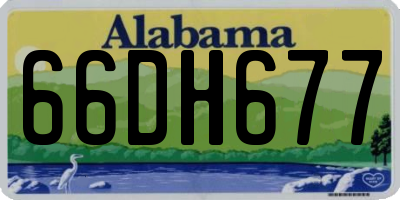 AL license plate 66DH677