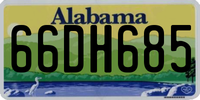 AL license plate 66DH685