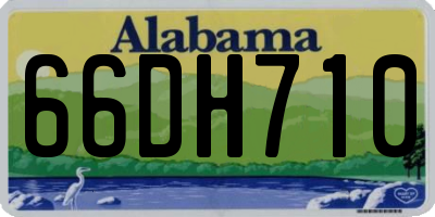 AL license plate 66DH710