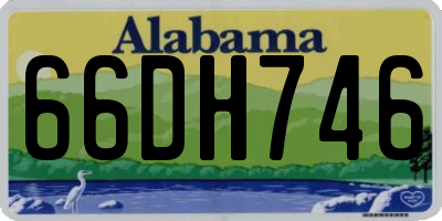 AL license plate 66DH746