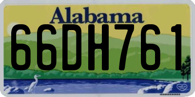 AL license plate 66DH761