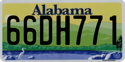 AL license plate 66DH771